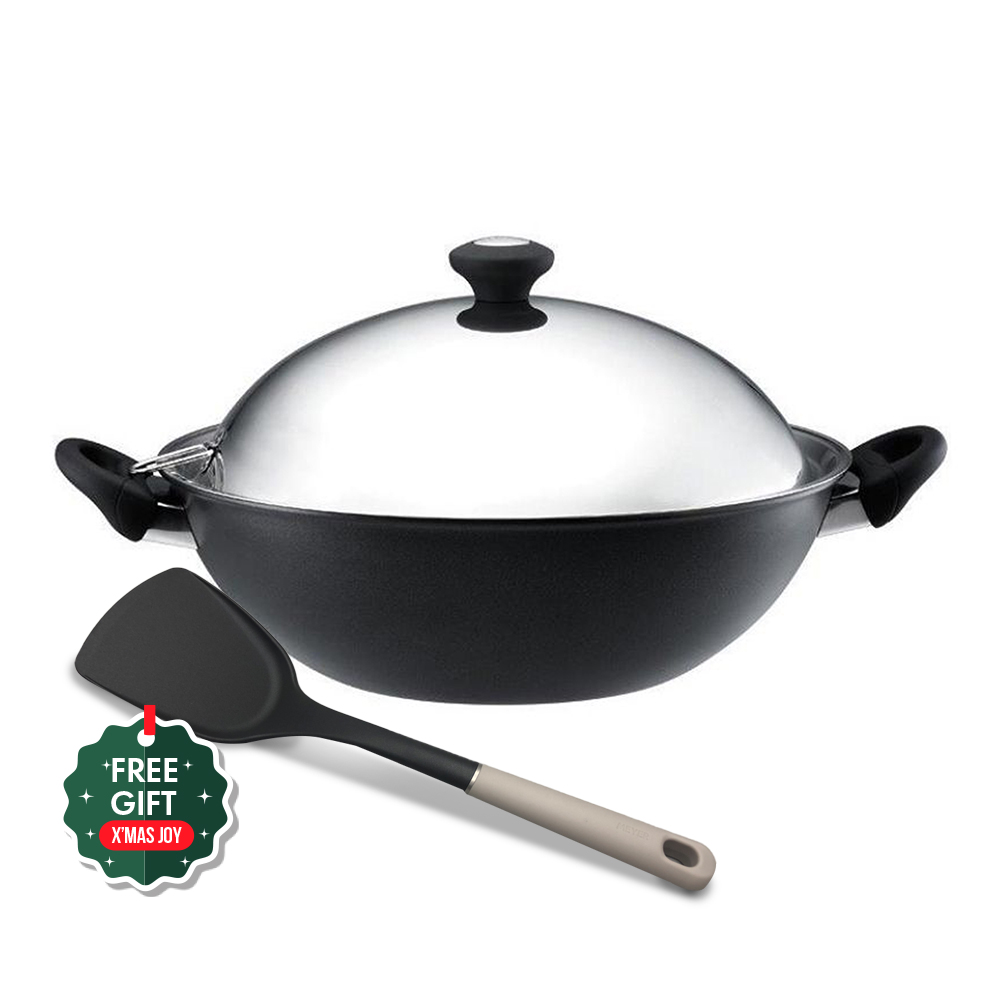 Winco WKCS-14 13-3/4 Stainless Steel Wok Cover