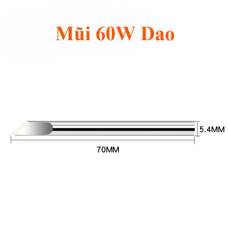 Đầu mỏ hàn 60W 80W 100W 150W mũi hàn nung