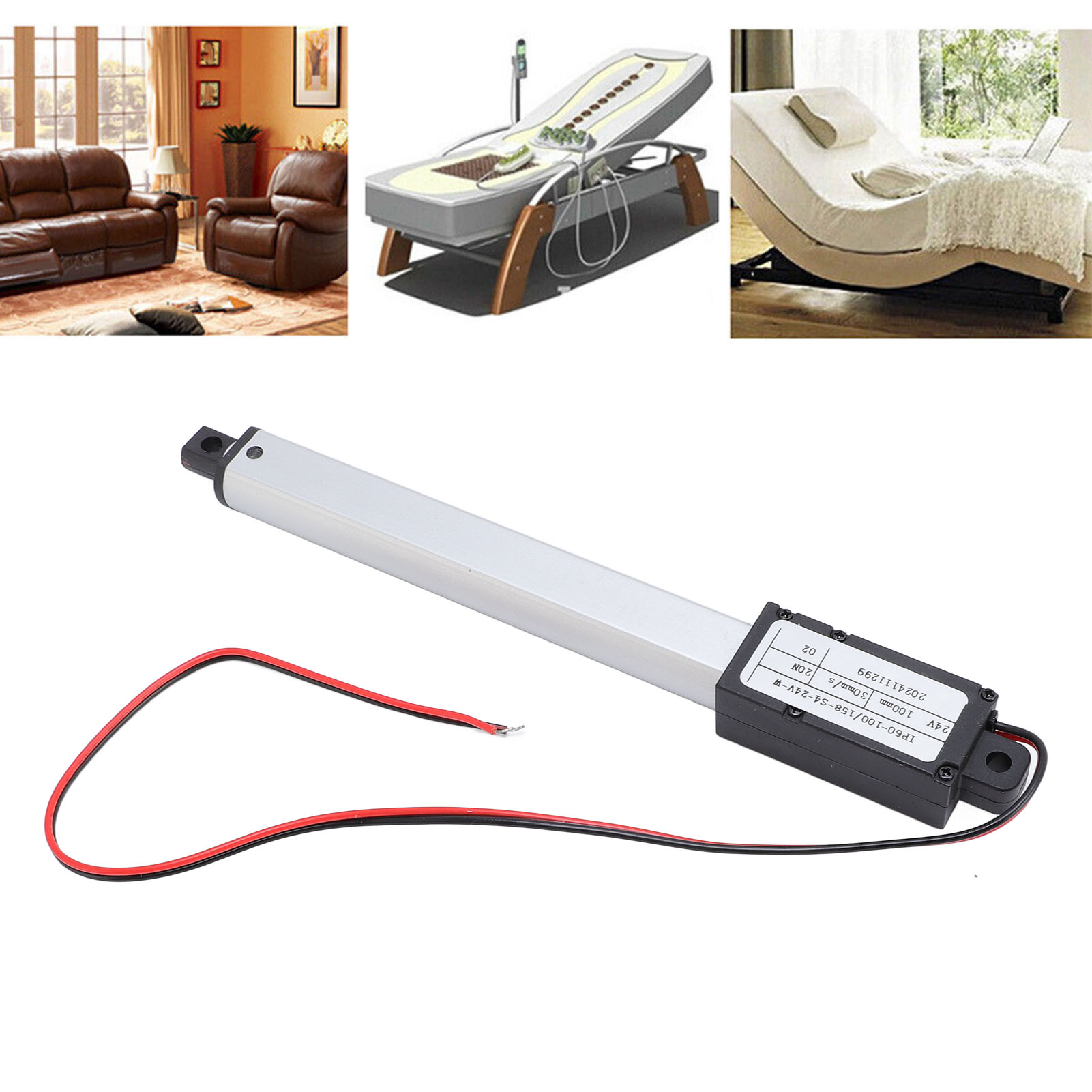 Thiết bị truyền động tuyến tính mini Leftwei 24V DC 100mm Đột quỵ 20N Giá đỡ gắn thiết bị truyền động tuyến tính siêu nhỏ điện với thiết kế nhỏ gọn Lý tưởng cho RV Ghế sofa Robot Thang máy TV