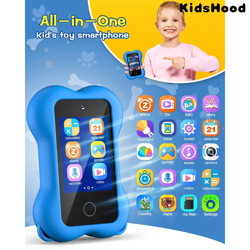Hot cute paws kids Smartphone-2.8 inch touch screen HD Dual camera cellphone for toddlers game with MP3 music player learning gift ราคา  1,282 บาท*ส่งฟรี