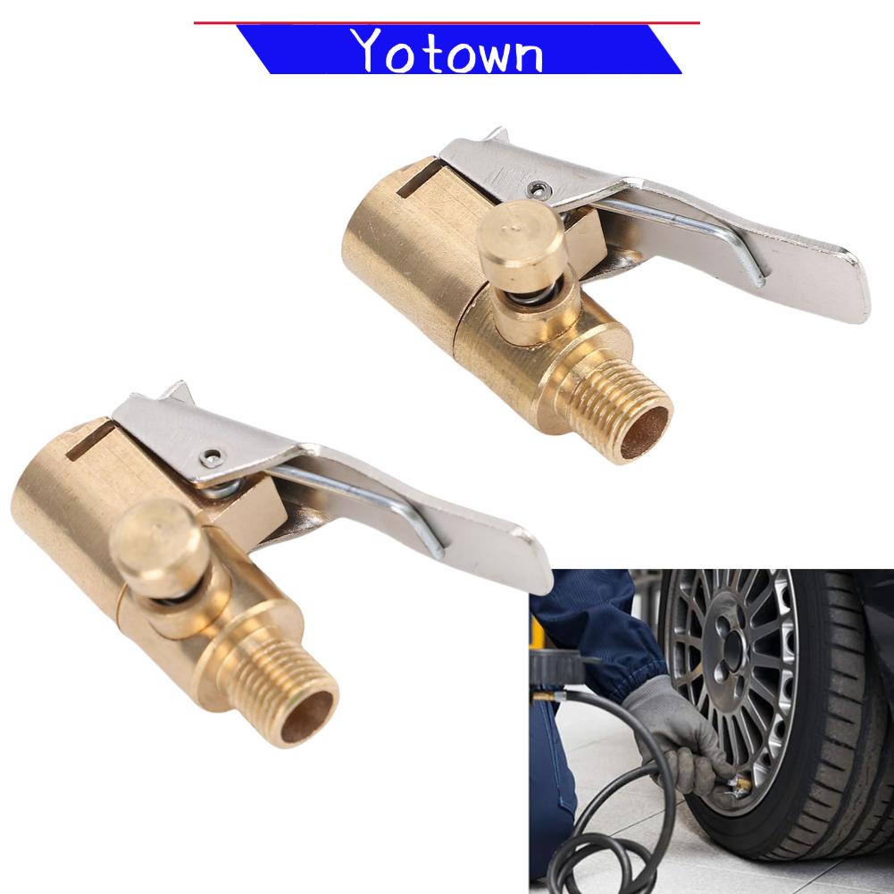 Yotown UPALDHOU Lốp Air Chuck có Kẹp/Giá Đỡ Bộ Chuyển Đổi Bằng Đồng Xây Dựng Công Nghệ Chống Rò Rỉ Đa Năng Phù Hợp Cho Nhiều Loại Xe
