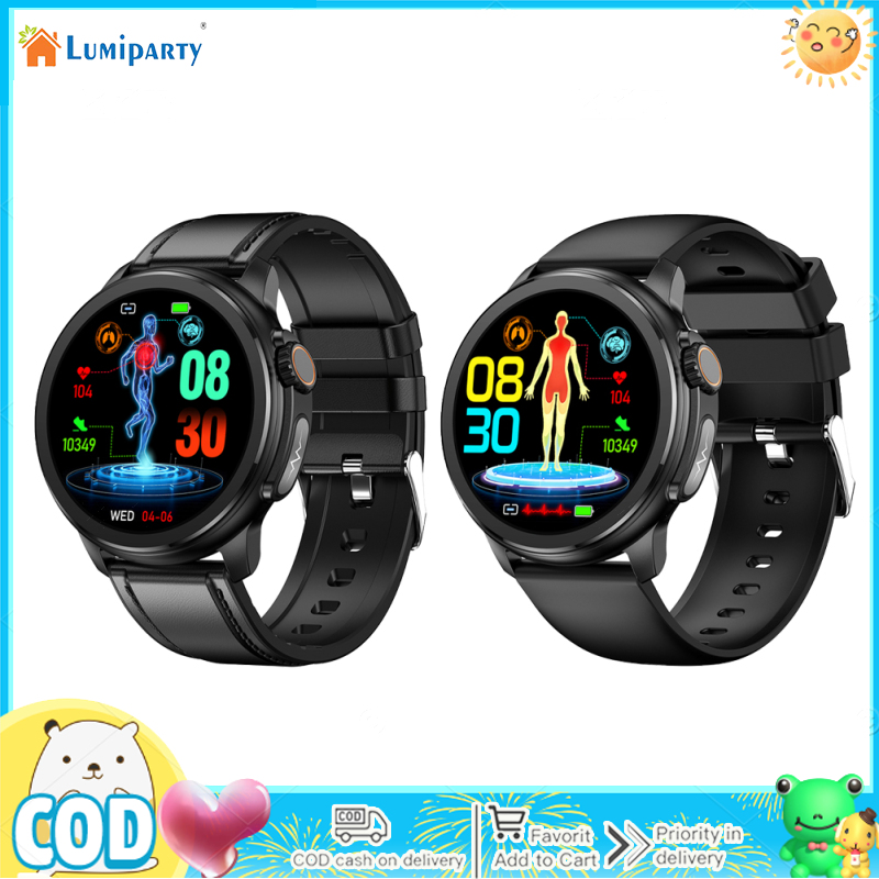 ET481 Smartwatches ECG Monitor 1.43-inch AMOLED Touchscreen Smart Watch IP68 Waterproof Compatible For IOS Android ราคา 1,432 บาท*ส่งฟรี