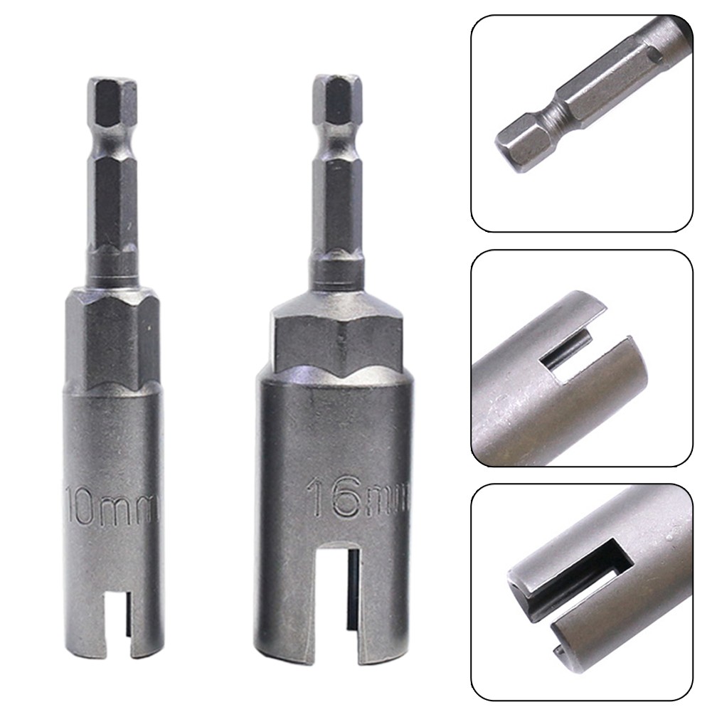 Đai ốc cánh điện Bộ ốc điều chỉnh thay thế Cờ lê 1/4inch 10mm/16mm 2 chiếc
