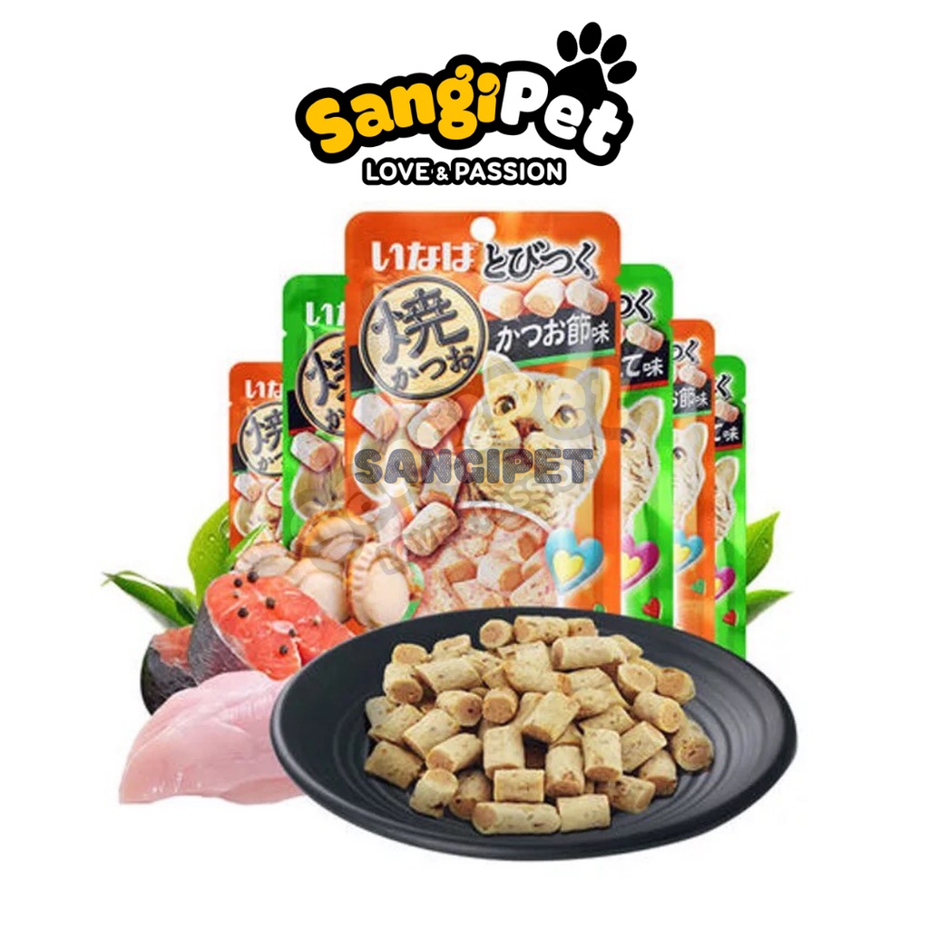 Bánh thưởng cho mèo Ciao Inaba gói 25g, hỗ trợ tiêu búi lông, giảm mùi hôi miệng
