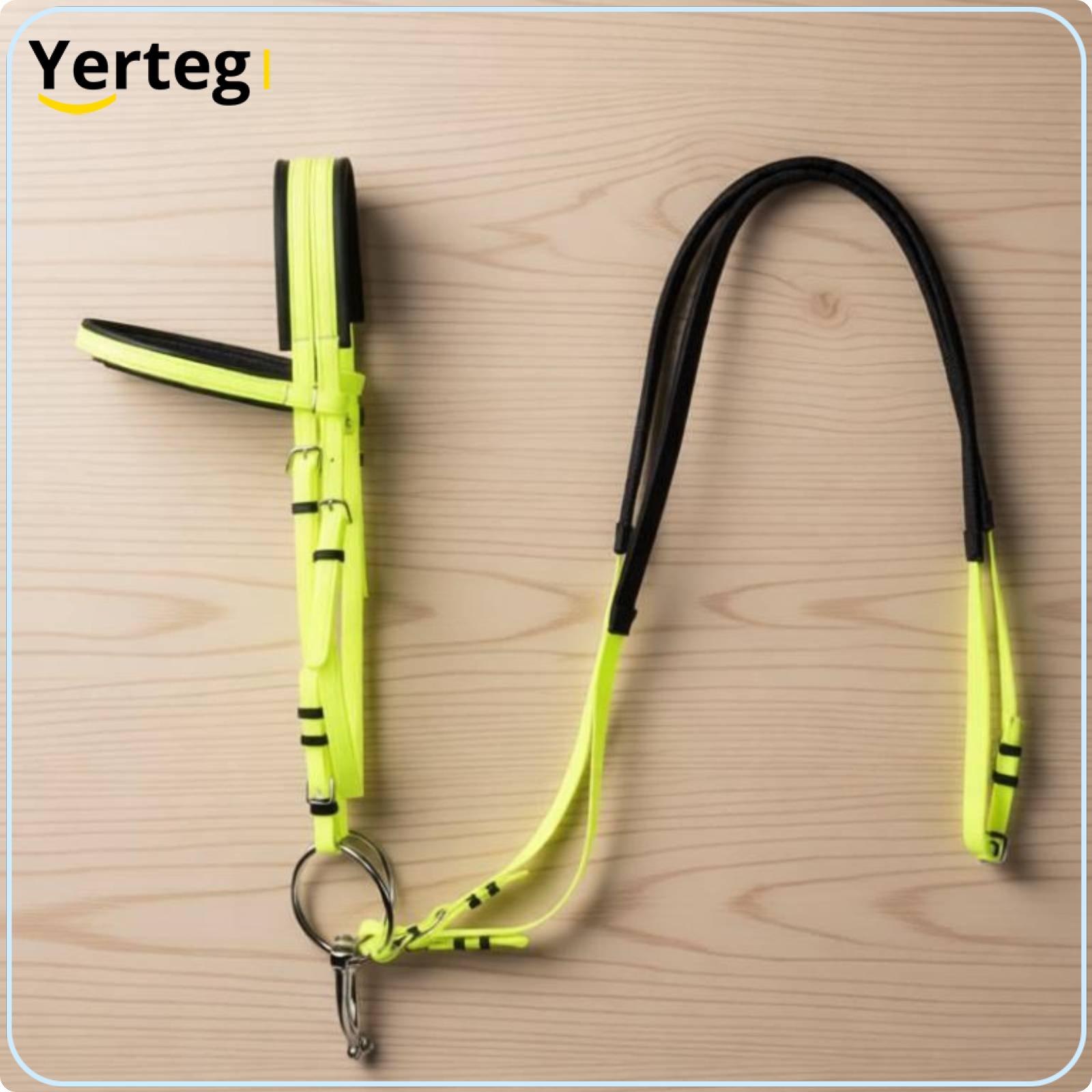 Prettyia Non Slip PVC Horse Bridle Headgear Adjustable Tack Set Equestrian Accessories for Horse Riding ราคา 2,305 บาท*ส่งฟรี
