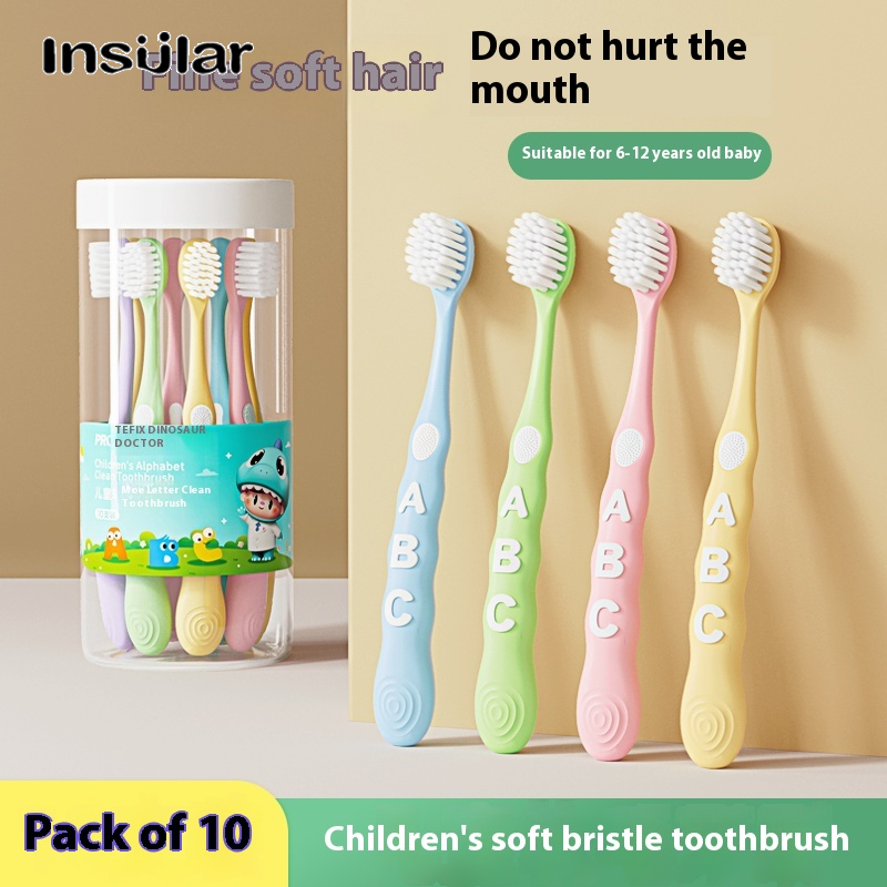 Insular Dinosaur Doctor Kids Toothbrush Set for Gentle Oral Care, Soft Bristles for Children ราคา 142 บาท*ส่งฟรี