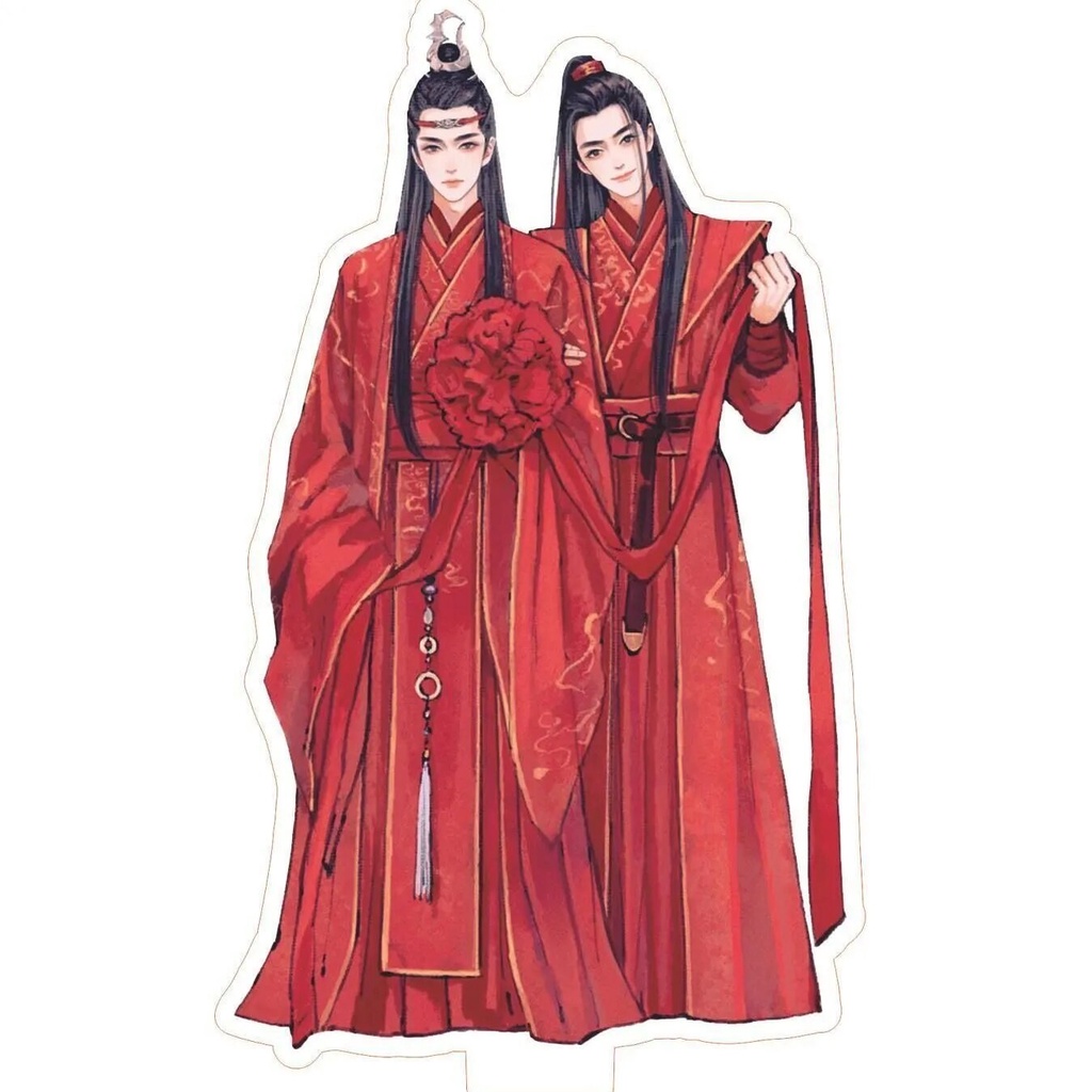 Mô hình Standee Trần Tình Lệnh Vương Nhất Bác Tiêu Chiến Ngụy Anh Lam Trạm Phụ kiện trang trí để bàn
