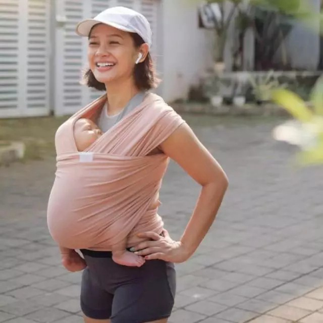 Mikhadou Stretchy Wrap Basic - Gendongan Bayi M Shape Basic - Baby Carrier - Lavie Baby House