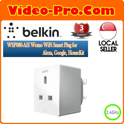 Belkin WSP080-AH Wemo WiFi Smart Plug for Alexa, Google, HomeKit