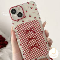 MissConnie Retro Cute Red Case Compatible for IPhone 16 11 14 15 13 12 Pro Max XR 7Plus X XS Max 6 8 7 15 6S Cartoon Double Wallet Card Slot Cover