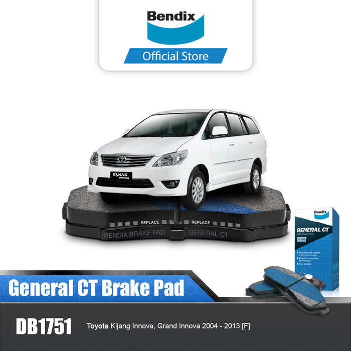 Bendix Kampas Rem Depan Mobil Toyota Kijang Innova DB1751GCT Harga 494,900 Ringgit*Penghantaran Percuma