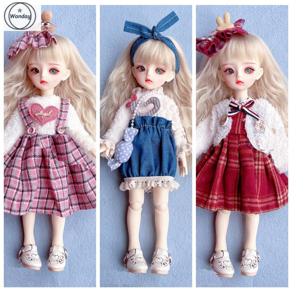 WONDAY 30cm Doll Dress Jk Uniform Clothes for 30cm Doll Toy Accessories