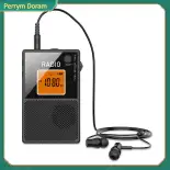 Thưởng Thức Cá Nhân Phát Lại Tai nghe Radio Đài Phát Thanh di động có thể sạc lại AM FM rađiô sóng ngắn Với Thẻ âm thanh nổi đèn nền LCD Máy thu kỹ thuật số Cho ngoài trời cho nhà ở Du Lịch cứu sống khẩn cấp