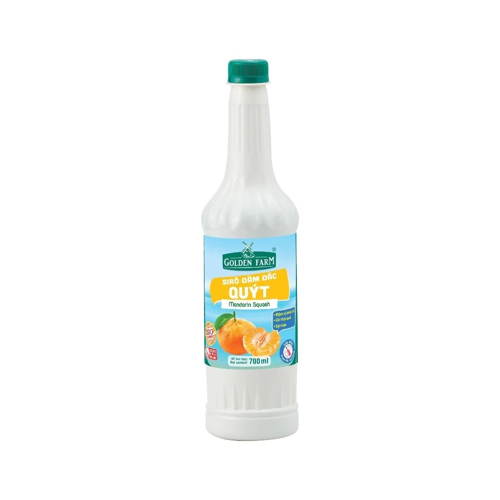 Siro Quýt Golden Farm đậm đặc chai 700ml