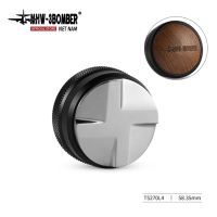 Dụng Cụ Phân Phối Cà Phê 4 Cánh MHW-3BOMBER – Phiên Bản Full Kim Loại & Wood Lid Size 51/53/58mm