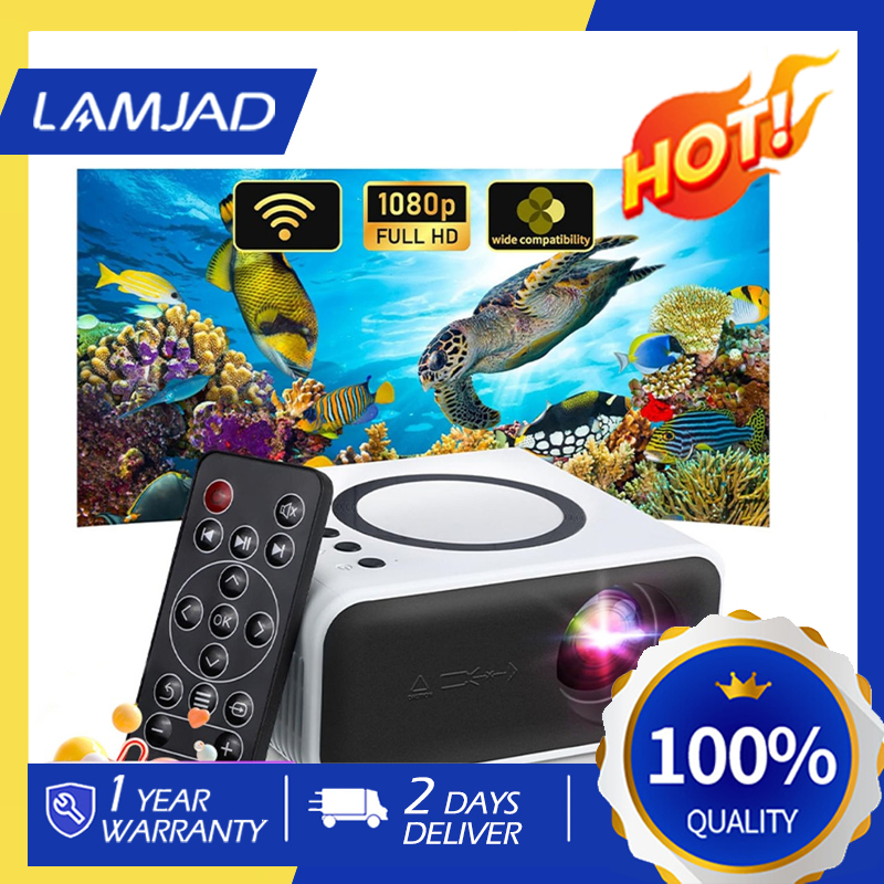 4K โปรเจคเตอร์ Mini Projector โปรเจคเตอร์โทรศัพท์มือถือ โปรเจคเตอร์มินิ เครื่องโปรเจคเตอร์ พาพกสะดวก ความจุสูง รับประกัน ราคา 829 บาท*ส่งฟรี