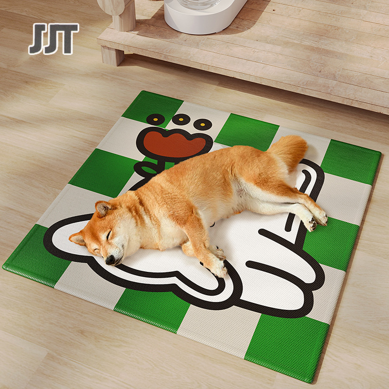 Pet floor mat Dog sleeping mat Summer ice silk cold pad sleeping pad Cat pad dog cage pad dog supplies