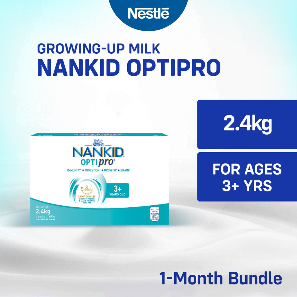 NANKID OPTIPRO Four Growing-Up Milk Powder for Children 3+ Years Old 2.4kg