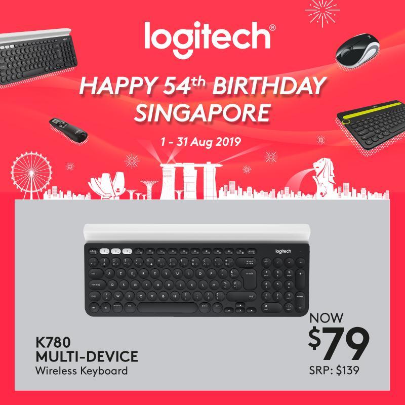 Logitech K780 Multi-Device Wireless Keyboard with Logitech FLOW Technology #LogitechCnPNationalDayPromo2019 Singapore