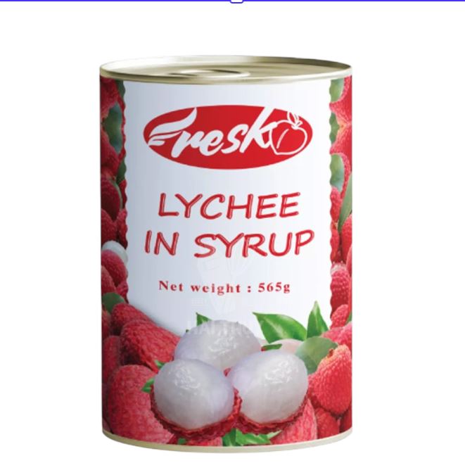 Vải ngâm Resk lon 565g