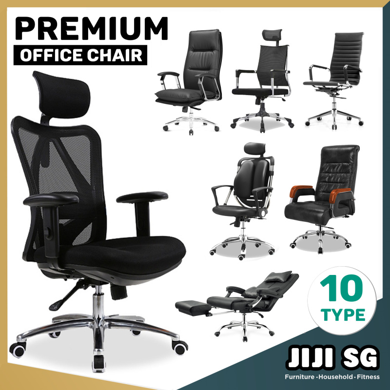 (Delivered in 4days)(JIJI SG) 2020 Premium Ergonomic Office Chair Series ★Leather/Mesh ★Performance ★Gaming Chair ★Aluminium ★ Free 12 Months Warranty (SG) Singapore