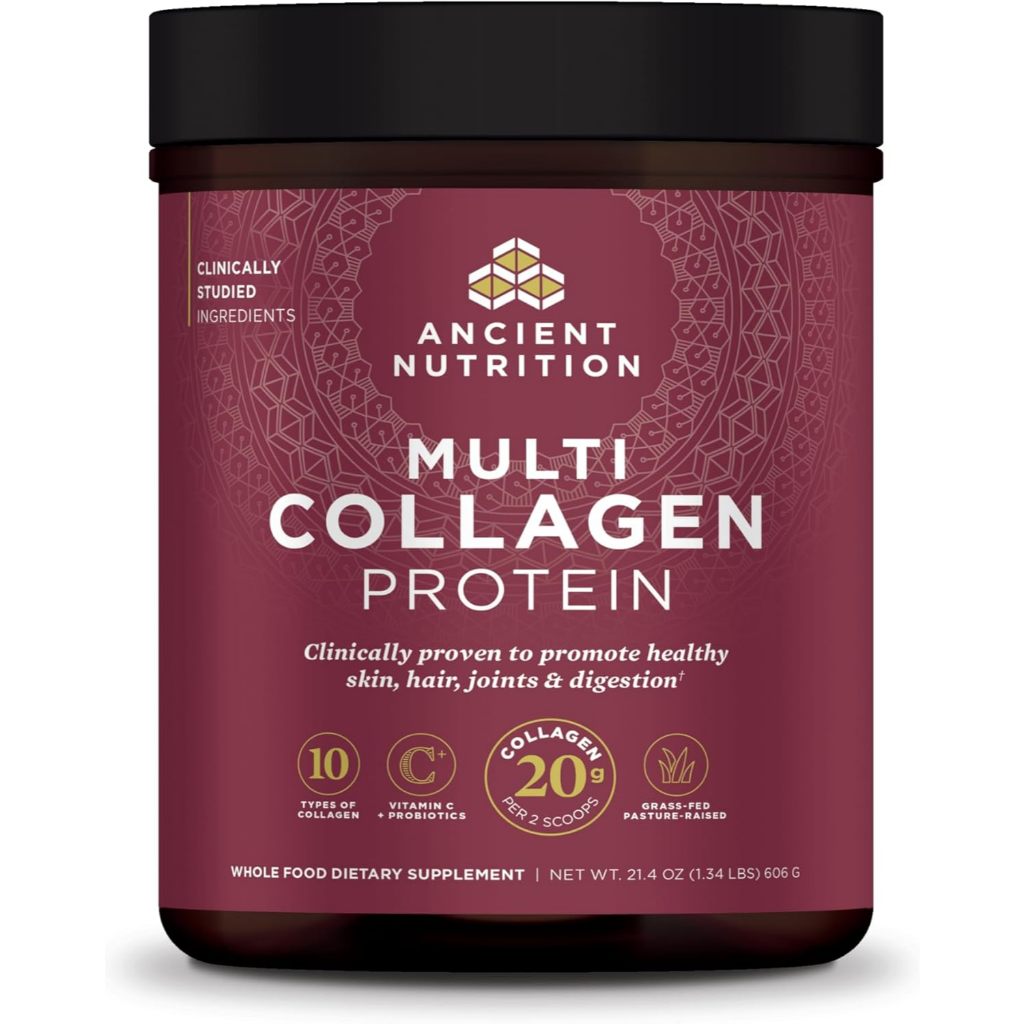 Collagen tốtnhất thế giới tạp chí Vogue bình chọn Ancient : 60 lần dùng - • Trẻ hóa làn da, giúp da săn chắc và mịn màng, giảm vết chân chim và đồi mồi. • Thúc đẩy độ dày và sự phát triển của tóc móng khỏe mạnh, giảm gãy rụng.