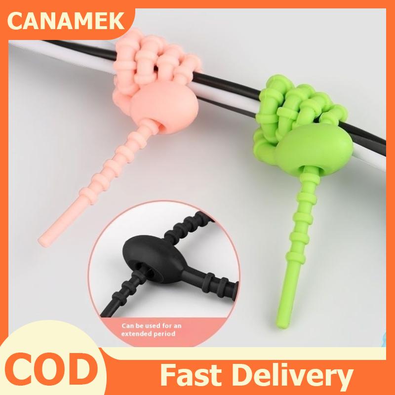CANAMEK 30pcs Silicone tái sử dụng cáp dây tổ chức Winder lưu trữ chủ Túi quan hệ dây túi Clip thực phẩm Saver Tai nghe dòng gọn gàng Clip