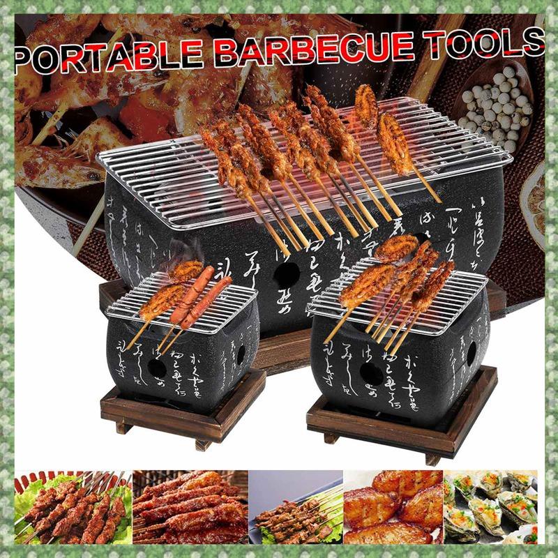 G8Japanese BBQ Grill Charcoal Barbecue Grills Aluminium Alloy Indoor Outdoor BBQ Grill Pan Barbecue Stove