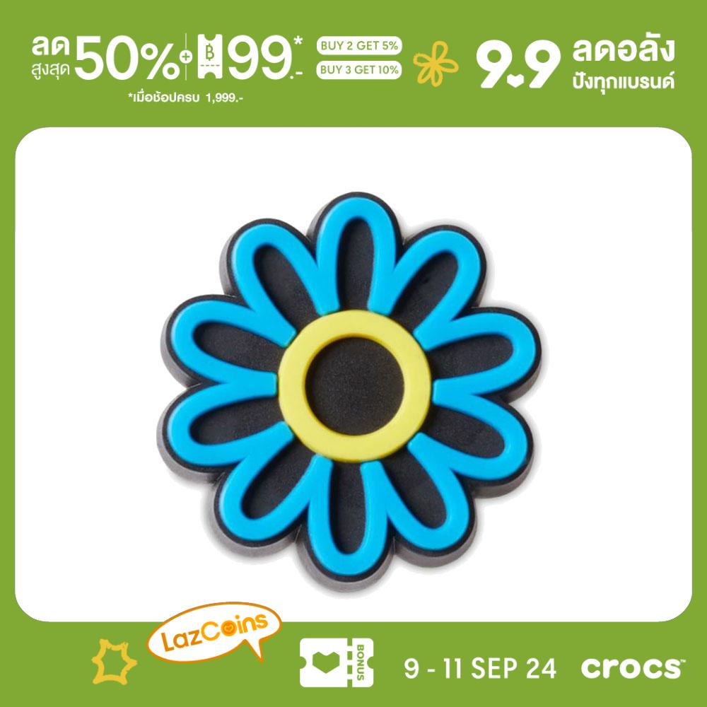 CROCS Jibbitz LED Electric Blue Daisy Shoes Charm ราคา 260 บาท*ส่งฟรี