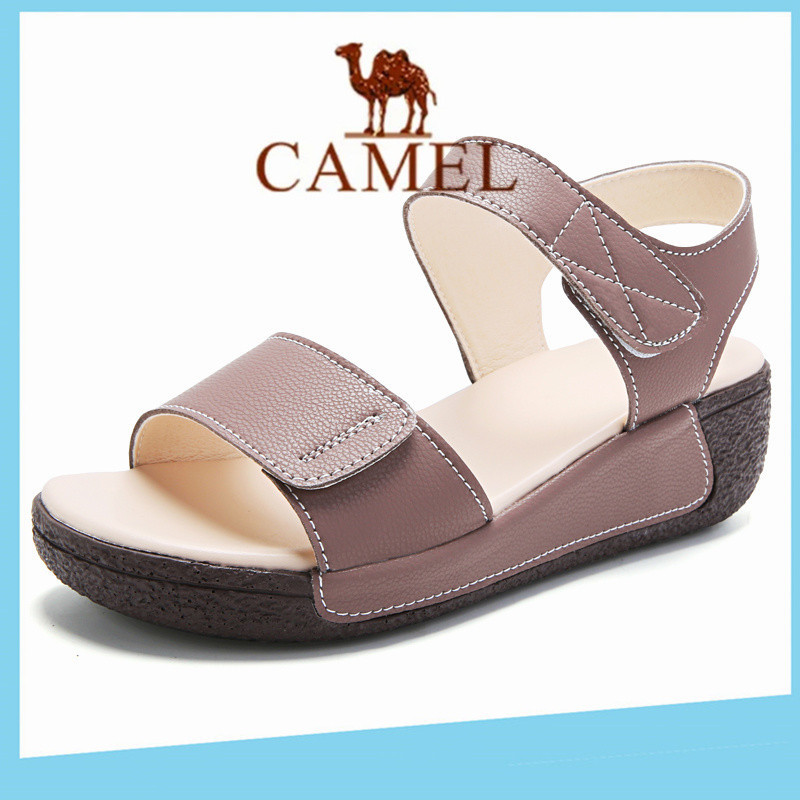 Camel nữ giày lạc đà nữ lạc đà sandal nữ giày đế bệt lạc đà dép nữ giày lạc đà