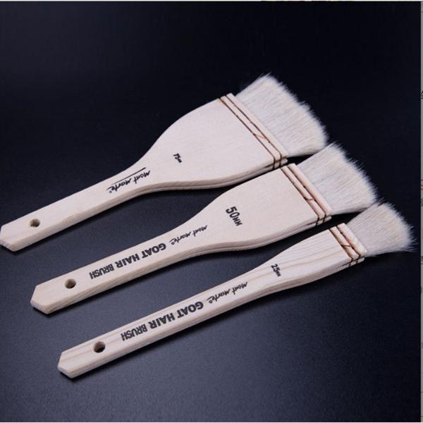 Cọ vẽ bản lớn panh xô mont marte lông dê 25/50/75mm