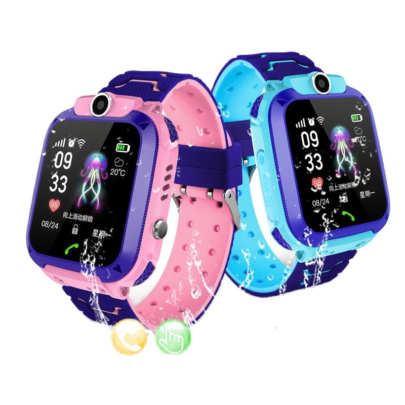 Kids Smart Watch 4G LBS Tracker SOS Camera Mobile Phone Voice Chat Kids