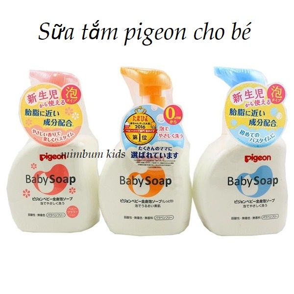 Sữa tắm Pigeon Baby Soap nội địa Nhật 500ml