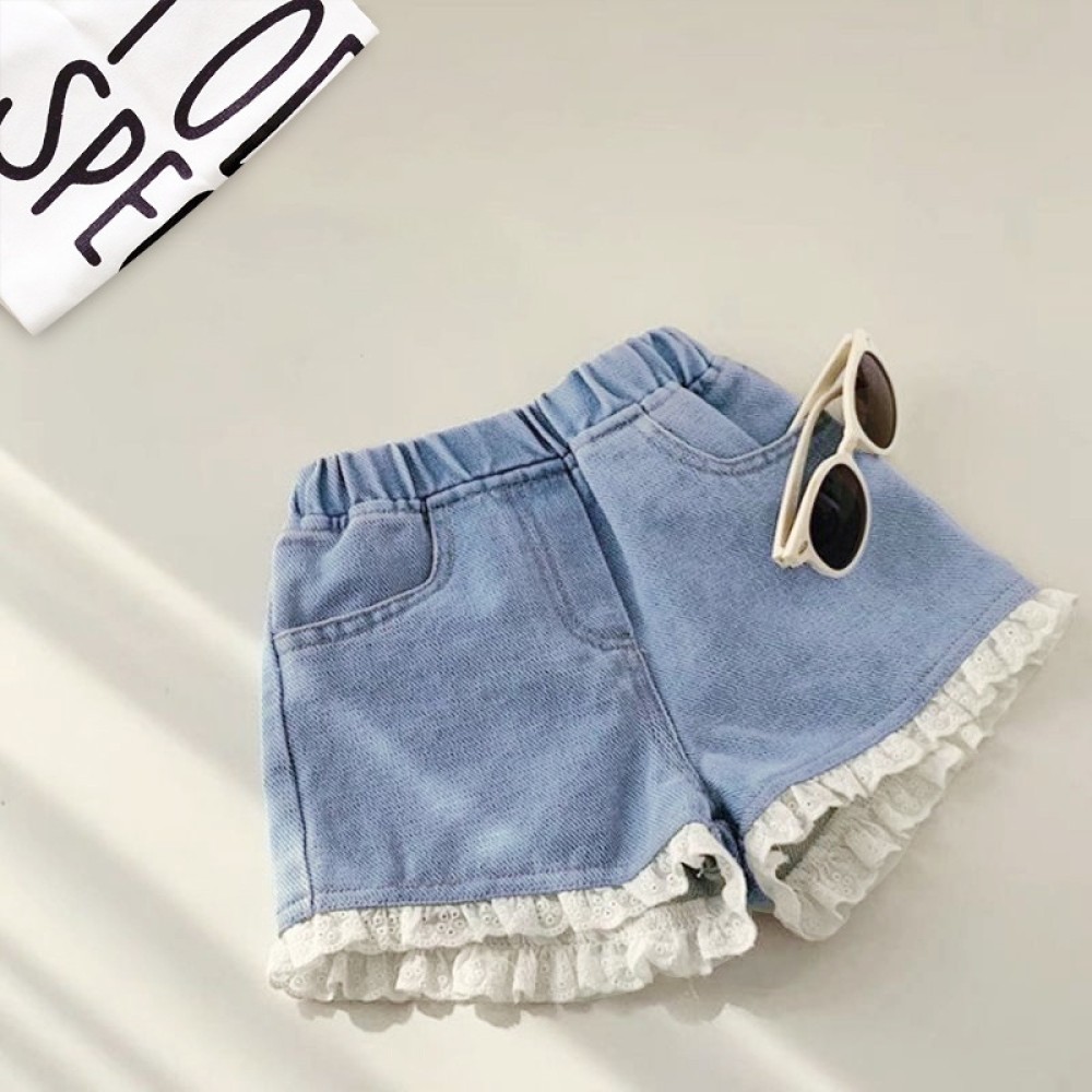 Baby Kids Thời trang quần trẻ em - màu xanh ba nút quần - 100cm 🔥lzb076🔥