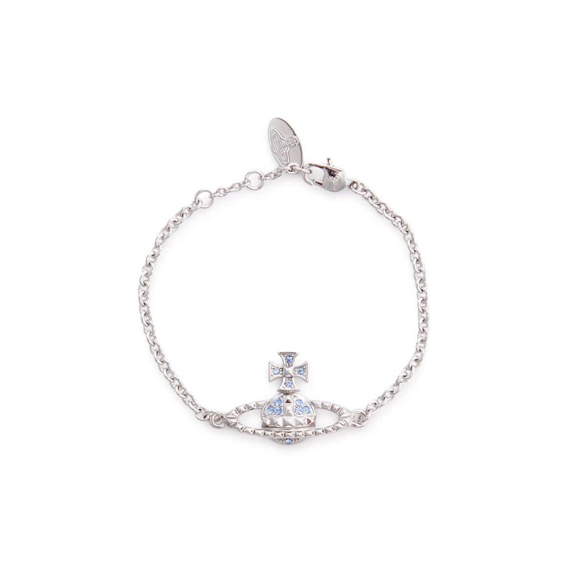Vivienne Westwood Seasonal Limited Diamond Blue/Silver Chain Bracelets Women's