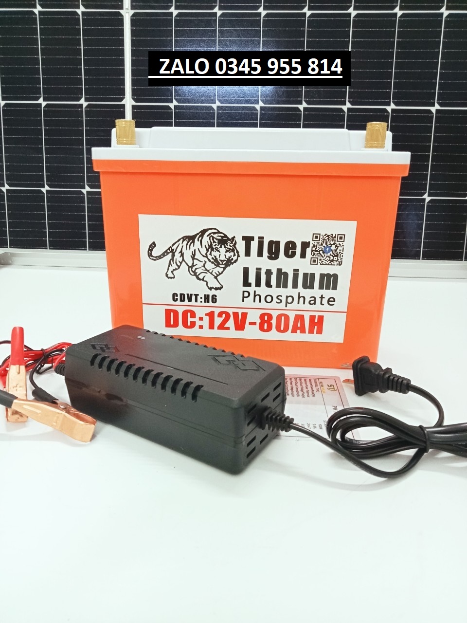 Bình Pin 80Ah chống nước hoàn toàn tuyệt đối-Pin 12V 80Ah tặng kèm phụ kiện