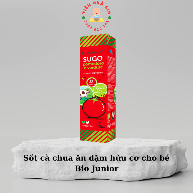 Sốt cà chua hữu cơ cho bé Bio Junior 150g Từ 8 tháng tuổi