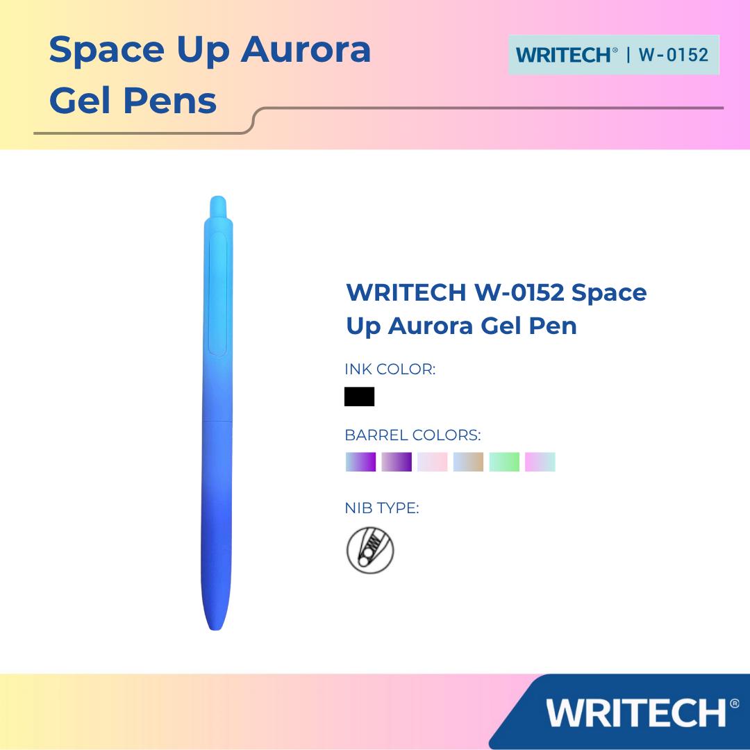 Writech W0152 Black Ink Space Up Aurora Gel Pens