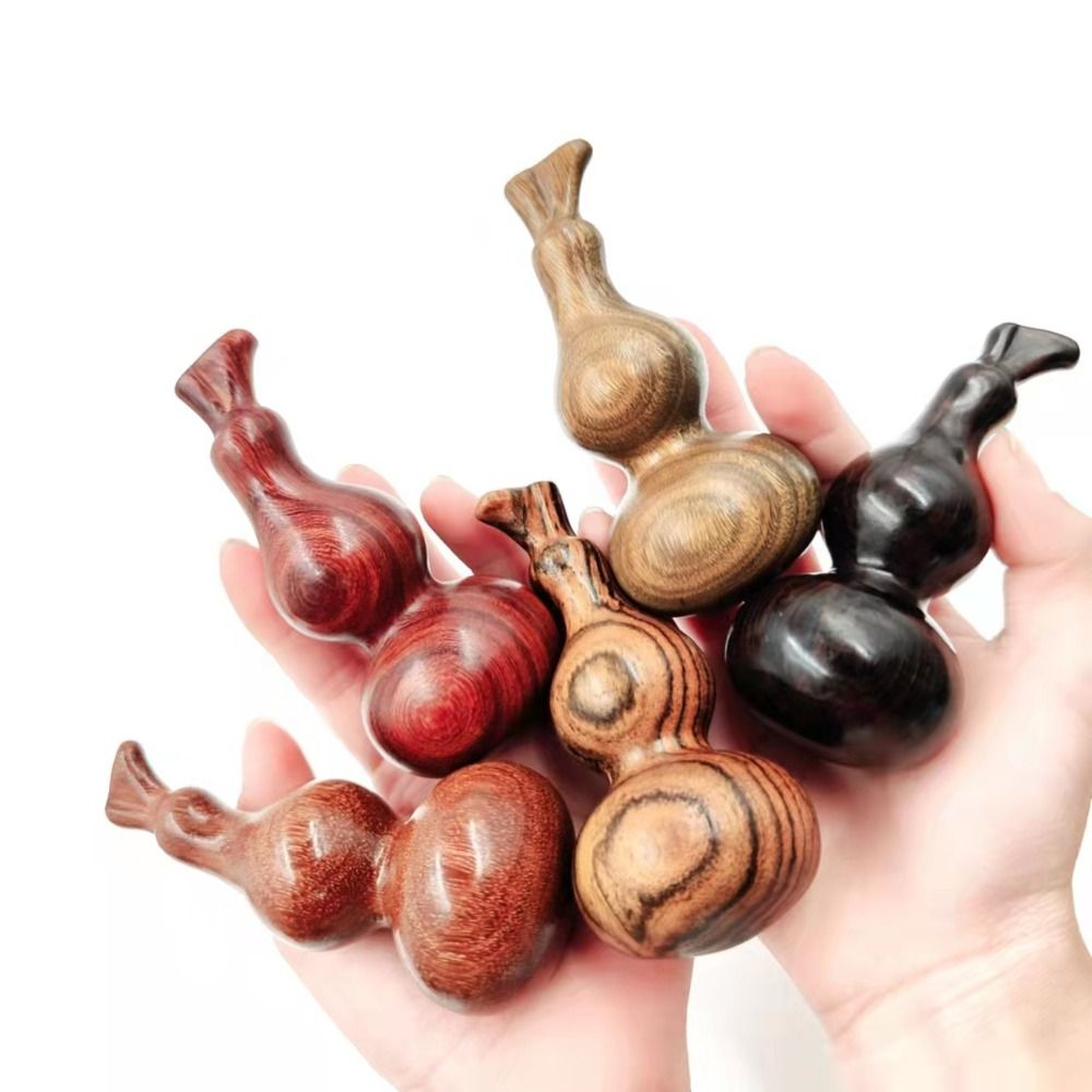NXUGW High Quality Retro Lanyard Pendants Handmade Rope Hangings Jewelry Sandalwood Gourd Hand Carved Car Keychain Feng Shui Pendant Gourd Key Chains Hanging Keyring