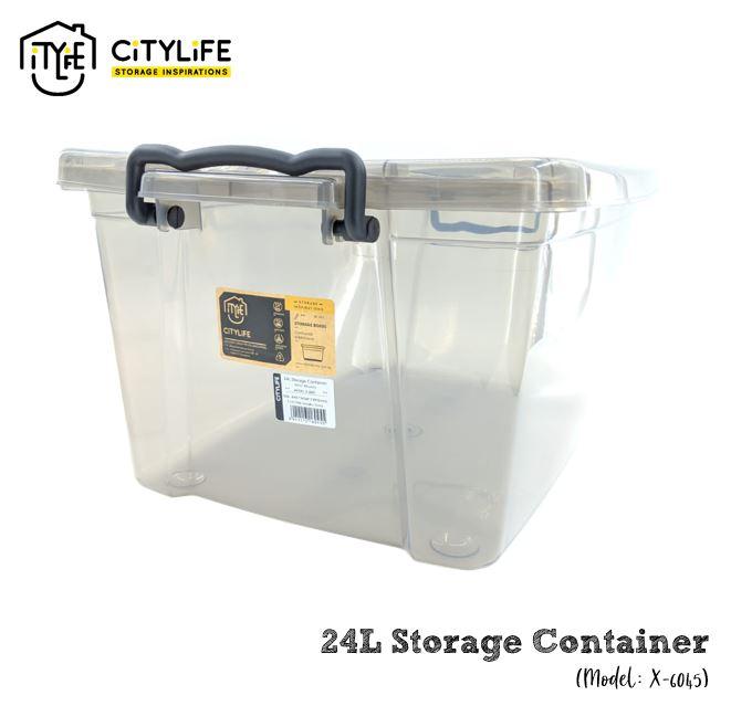 Citylife 24L Storage Box without Wheels - Bundle of 3