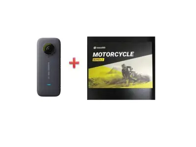Insta360 ONE X2 + Motorcycle Mount Bundle with Free Selfie Stick and One X2 Carrying Bag