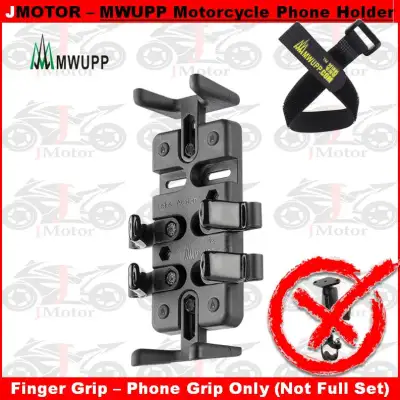 MWUPP motorcycle hand phone holder finger grip motor bike escooter scooter bicycle ram smnu Jmotor