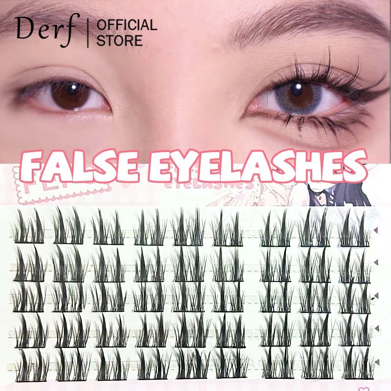 Derf lông mi giả 5 hàng 3d dày tự nhiên e041