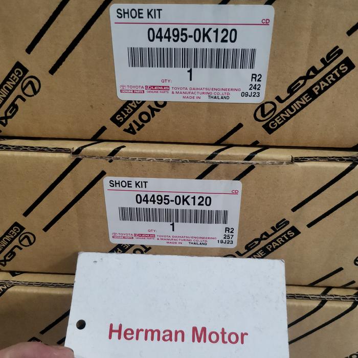 KAMPAS REM BELAKANG BRAKE SHOE FORTUNER GEN1,2,3 & HILUX TOYOTA TRW 04495-0K120 MADE IN THAILAND-LULASHOP58 Harga  1,490,000 Ringgit*Penghantaran Percuma