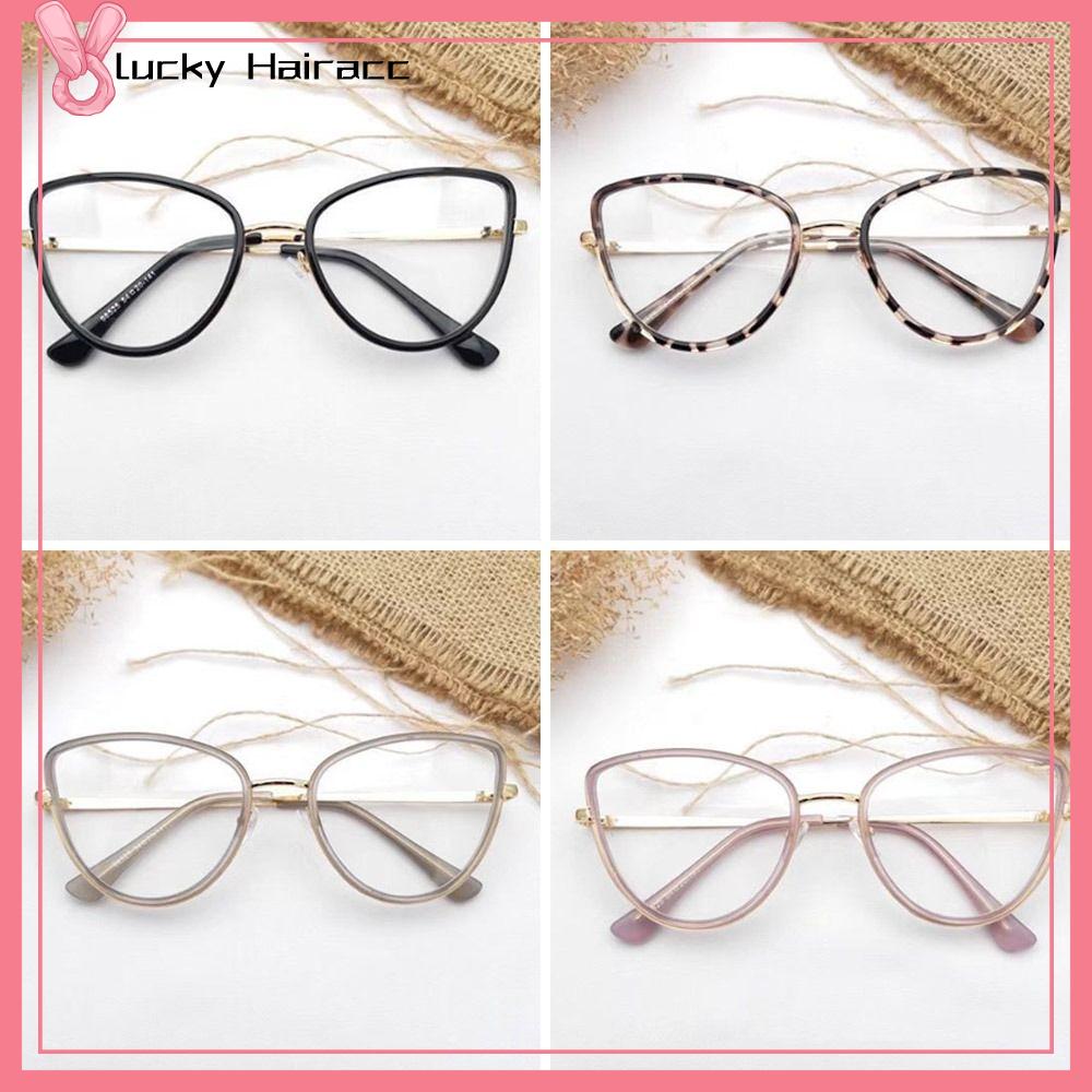 LUCKY HAIRACC Bảo vệ mắt Kính chống ánh sáng xanh PC Siêu nhẹ Kính bảo hộ máy tính Cổ điển Chặn tia xanh Kính mắt quang học Nam Nữ