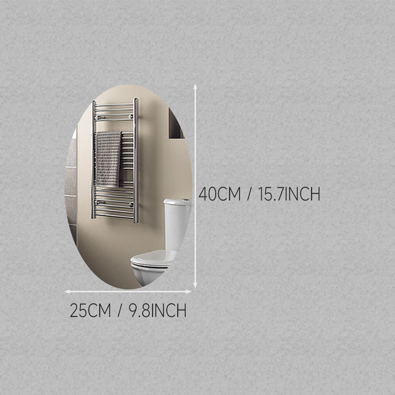 KEYCOOL HD bathroom mirror wall mirror sticker wall bathroom Vanity mirror wall Self adhesive acrylic for Bedroom/Bathroom