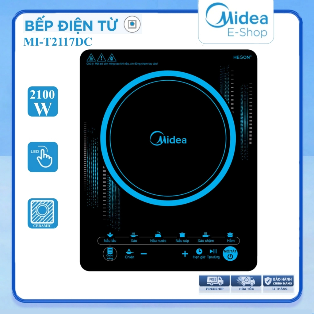 Bếp từ đơn midea mi-t2117dc