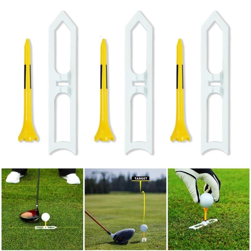 3 Bộ biểu diễn cao tên lửa giá đỡ bóng golf sân sau Golf đào tạo Tees chơi golf bằng nhựa Giá đỡ bóng golf người mới bắt đầu phụ kiện chơi gôn