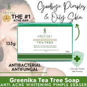 Greenika Organic Tea Tree Soap - Acne and Fungal Treatment