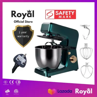Royal Stand Mixer High power & High capacity home use/Commercial baking mixer beater blender for baking, Professional Food Mixer High Power,6 Speed Kitchen Electric Mixer Dough Hook, Beater, Whisk
